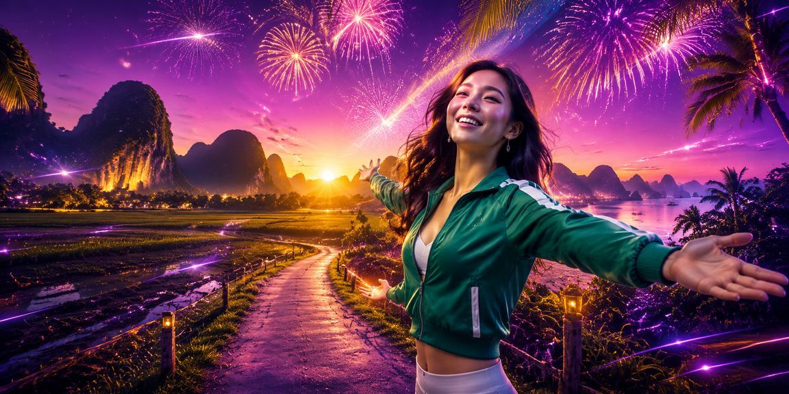Cảnh về đêm tại Ninh Bình với người dùng truy cập trang cược thể thao trên điện thoại